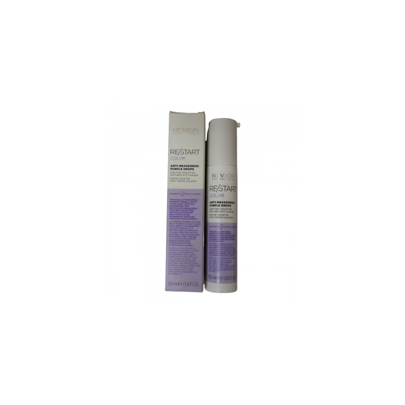 RESTART Color Gotas Violetas Anti-tonos cálidos embellece tonos rubios 50ml - Revlon