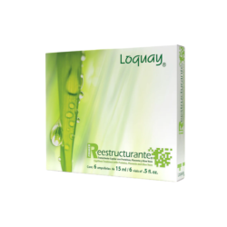 Ampolleta reestructurante con proteínas, restaura la queratina natural 6x15ml - Loquay