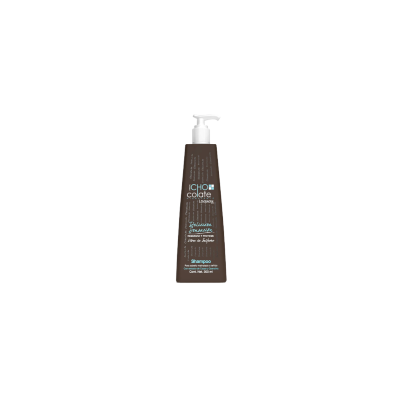 Shampoo chocolate repara el cabello maltratado y teñido, restaura la fortaleza 300ml - Loquay