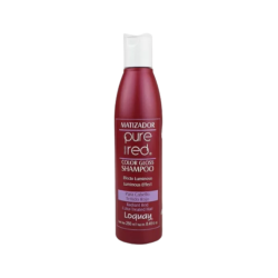 Shampoo matiz pure red, Resalta la luz y el brillo de los tonos rojos 250ml - Loquay