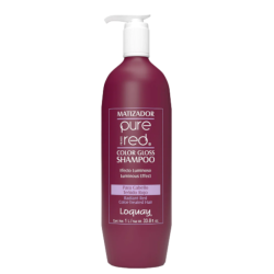 Shampoo matiz pure red, Resalta la luz y el brillo de los tonos rojos 1L - Loquay