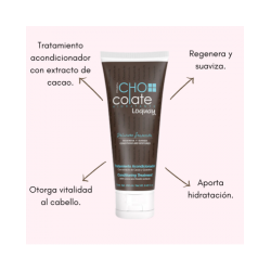 Tratamiento chocolate acondiciona, regenera y suaviza el cabello 250ml - Loquay