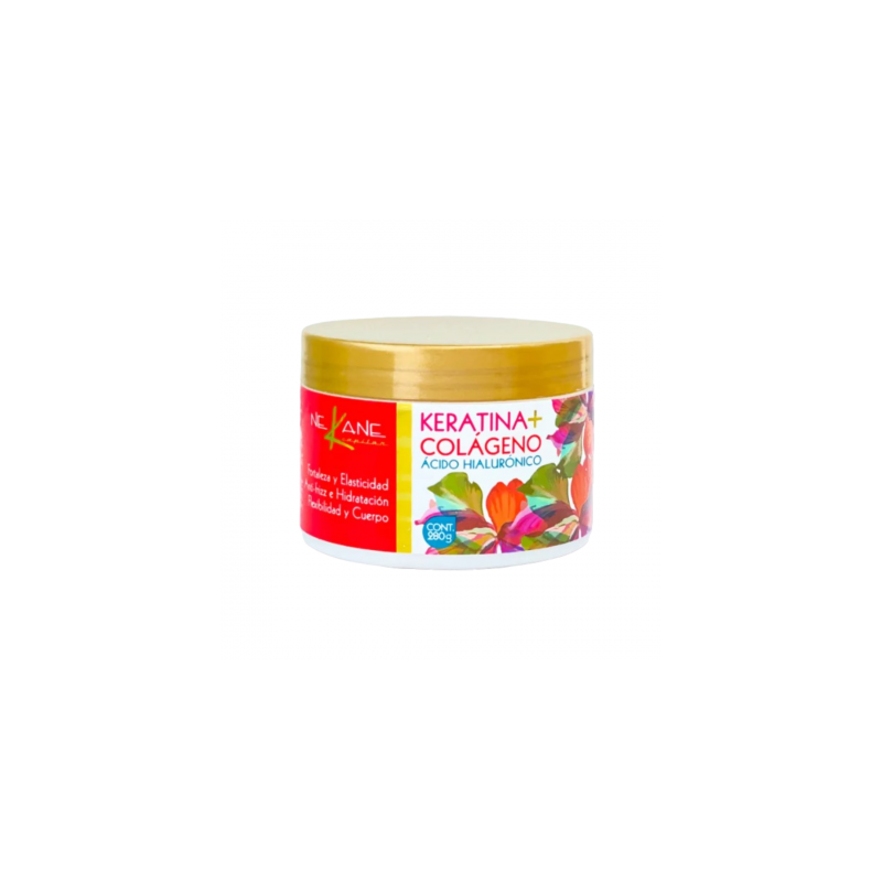 Mascarilla Keratina+ colágeno restablece la estructura del cabello, aporta elasticidad y fuerza 280g