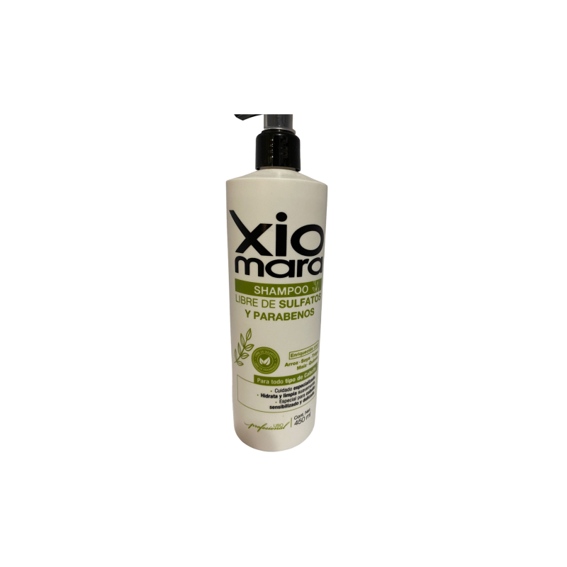 Shampoo libre de sulfatos y parabenos limpia profundamente 450ml - Xiomara