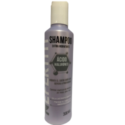 Línea ácido hialurónico shampoo extra hidratante el cuero cabelludo y repara a profundidad 300ml - Nefertiti