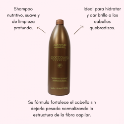Cioccolato Shampoo fortalece e hidrata 1L