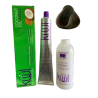 Tinte Kuul 90ml + peróxido 135ml Tono 3 Castaño Oscuro