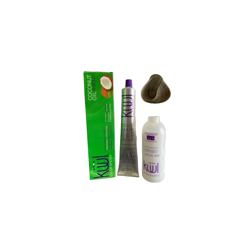 Tinte Kuul 90ml + peróxido 135ml Tono 7 Rubio