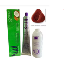 Tinte Kuul 90ml + peróxido 135ml Tono 7.66 Rubio rojo intenso