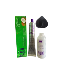 Tinte Kuul 90ml + peróxido 135ml Tono 1V negro violeta