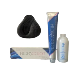 Tinte Hidracolor 90ml + peróxido 135ml Tono 1 negro