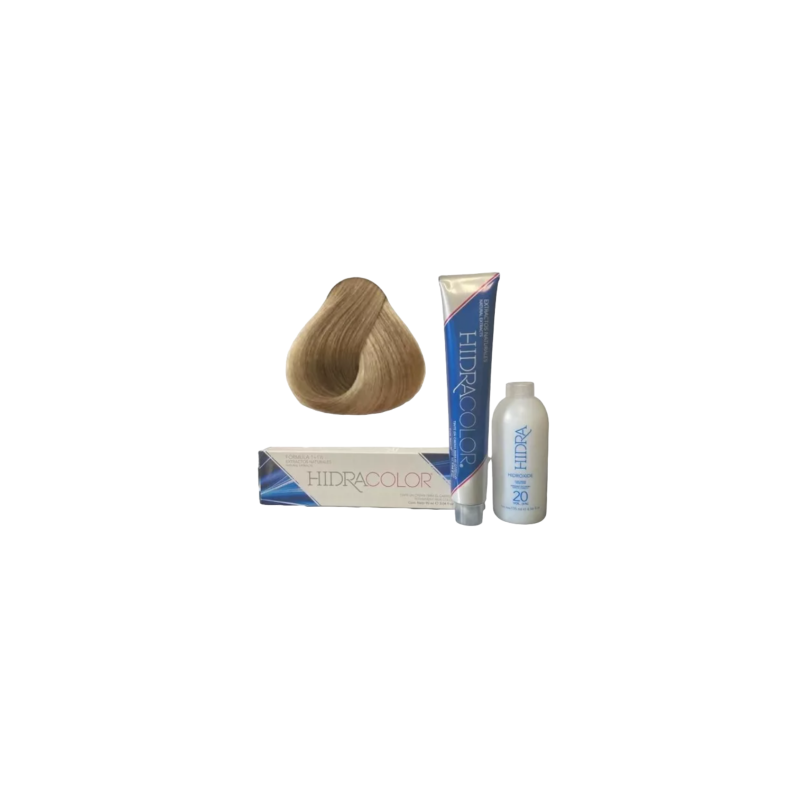 Tinte Hidracolor 90ml + peróxido 135ml Tono 9 rubio clarísimo