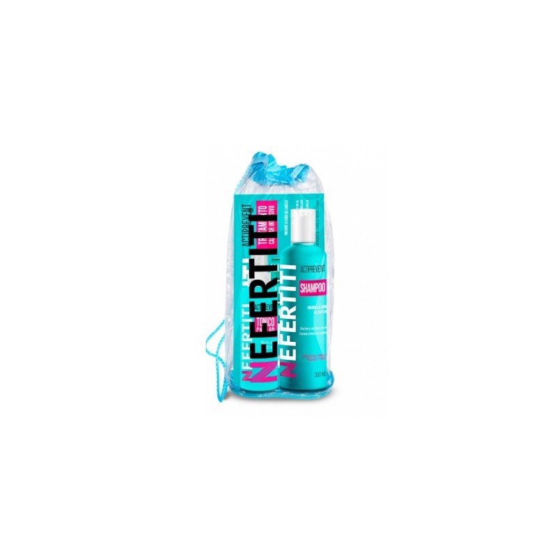 Línea actiprevent kit para prevenir la caída del cabello refresca y limpia - Nefertiti
