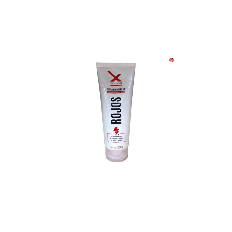 Tratamiento color rojo, intensifica, acondiciona y da brillo 200g