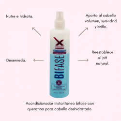 Tratamiento dos fases Fixo care aporta soltura, brillo y volumen 250 ml