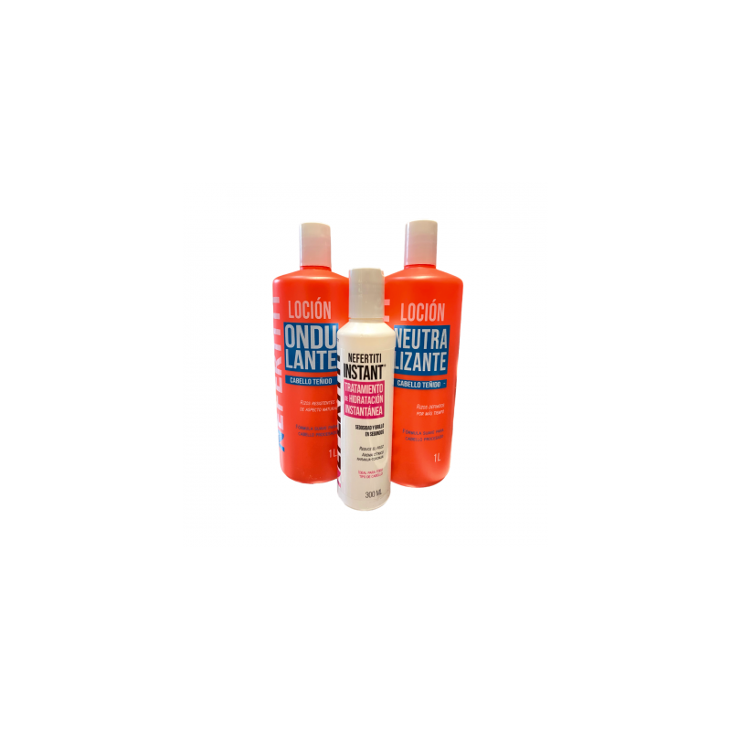 Loción Neutralizante y Ondulante Cabello teñido + tratamiento Instant - Nefertiti