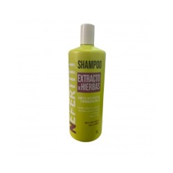 Shampoo Extracto de hierbas humecta y reestructura la fibra capilar 1L - Nefertiti