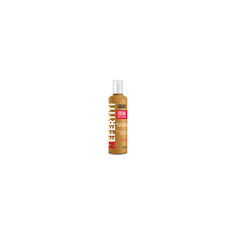 Línea argán Crema para peinar con aceite de suaviza y revitaliza, reduce el frizz 300ml - Nefertiti
