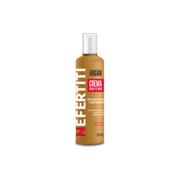 Línea argán Crema para peinar con aceite de suaviza y revitaliza, reduce el frizz 300ml - Nefertiti