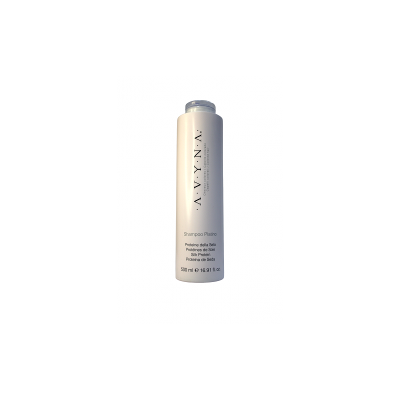 Platino Shampoo elimina los reflejos amarillos de los cabellos canosos, rubios y platinados 500ml