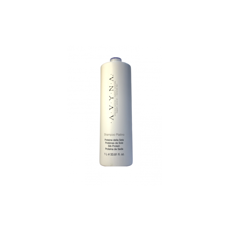 Platino Shampoo elimina los reflejos amarillos de los cabellos canosos, rubios y platinados 1L