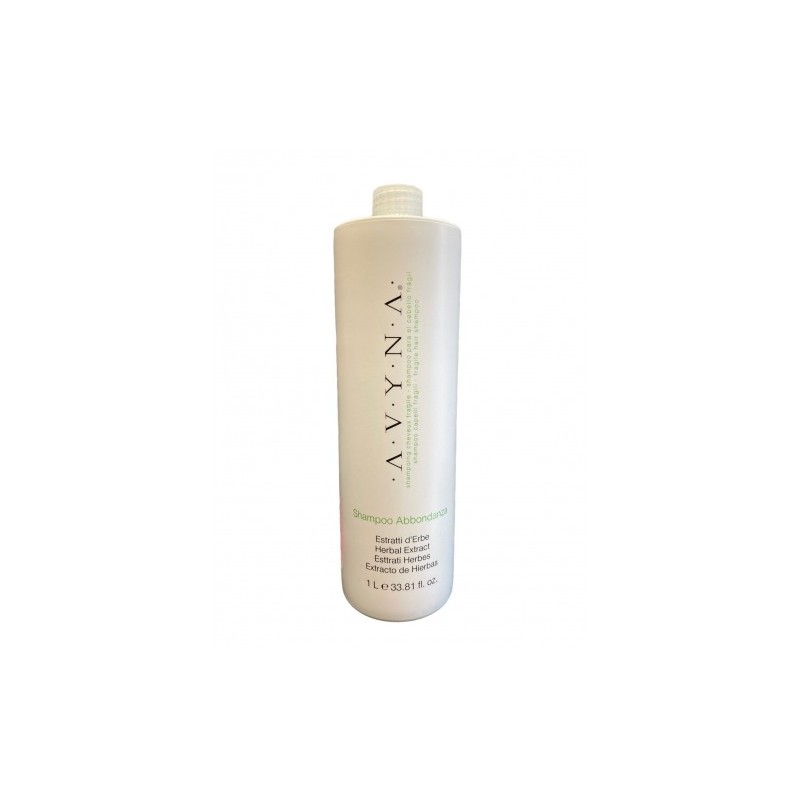 Abbondanza Shampoo fortalece cabello débil, estimula el crecimiento 1L