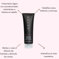 Zenzero maschera colorante Marrone reestructura e intensifica el color cosmético y nutre el cabello 250ml