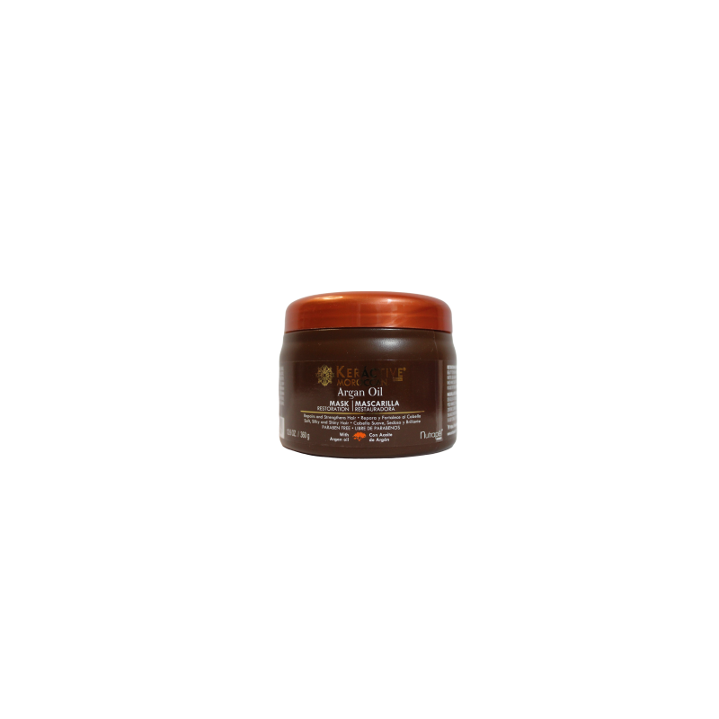 Moroccan macarilla restauradora con aceite de argán libre de parabenos. 360g-Nutrapel