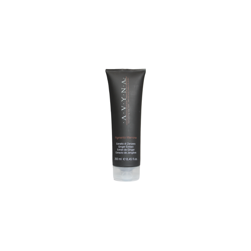 Zenzero maschera colorante Marrone reestructura e intensifica el color cosmético y nutre el cabello 250ml