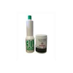 Kit Decolorante Azul Alkemist 350g + Peróxido 30vol conserva la estructura interna del cabello- Nutrapél