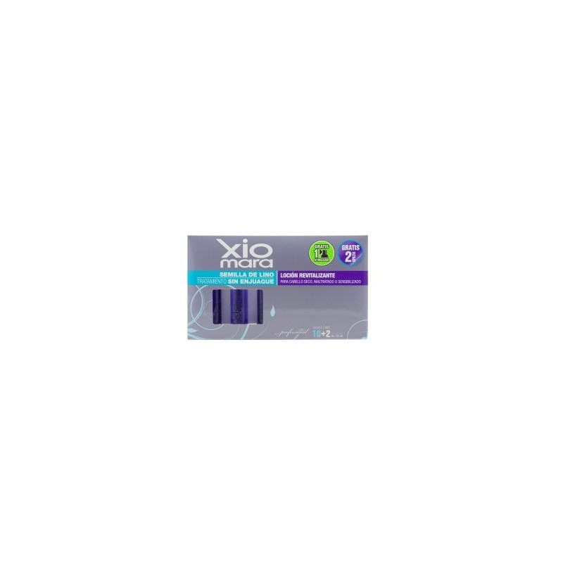Ampolletas semilla de Lino cabello maltratado, seco o sensibilizado 12*10ml - Xiomara