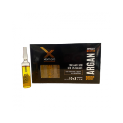 Ampolletas argán reconstructor y reparador de daños, efecto brillante 12*10ml - Xiomara