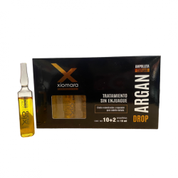 Ampolletas argán reconstructor y reparador de daños, efecto brillante 12*10ml - Xiomara
