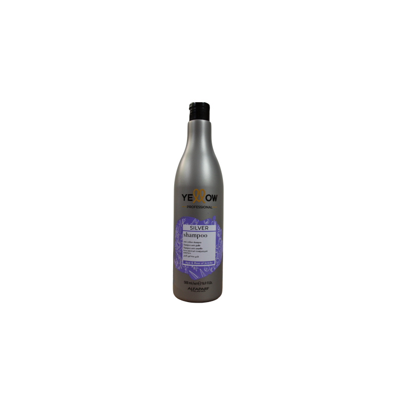 Silver shampoo anti amarillo para rubios fríos y canas 500ml